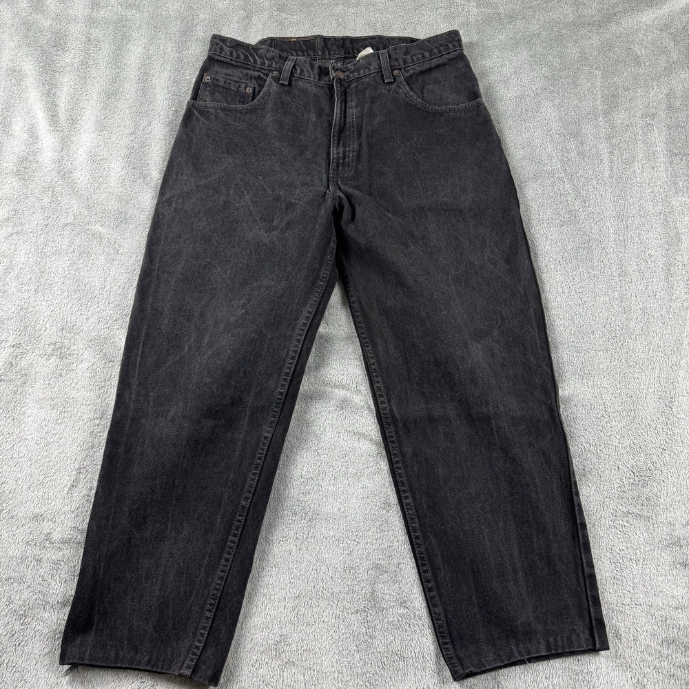 VTG Levi's 560 Denim Jeans Men's 36 x 30 Black Loose Fit Grunge City made in USA